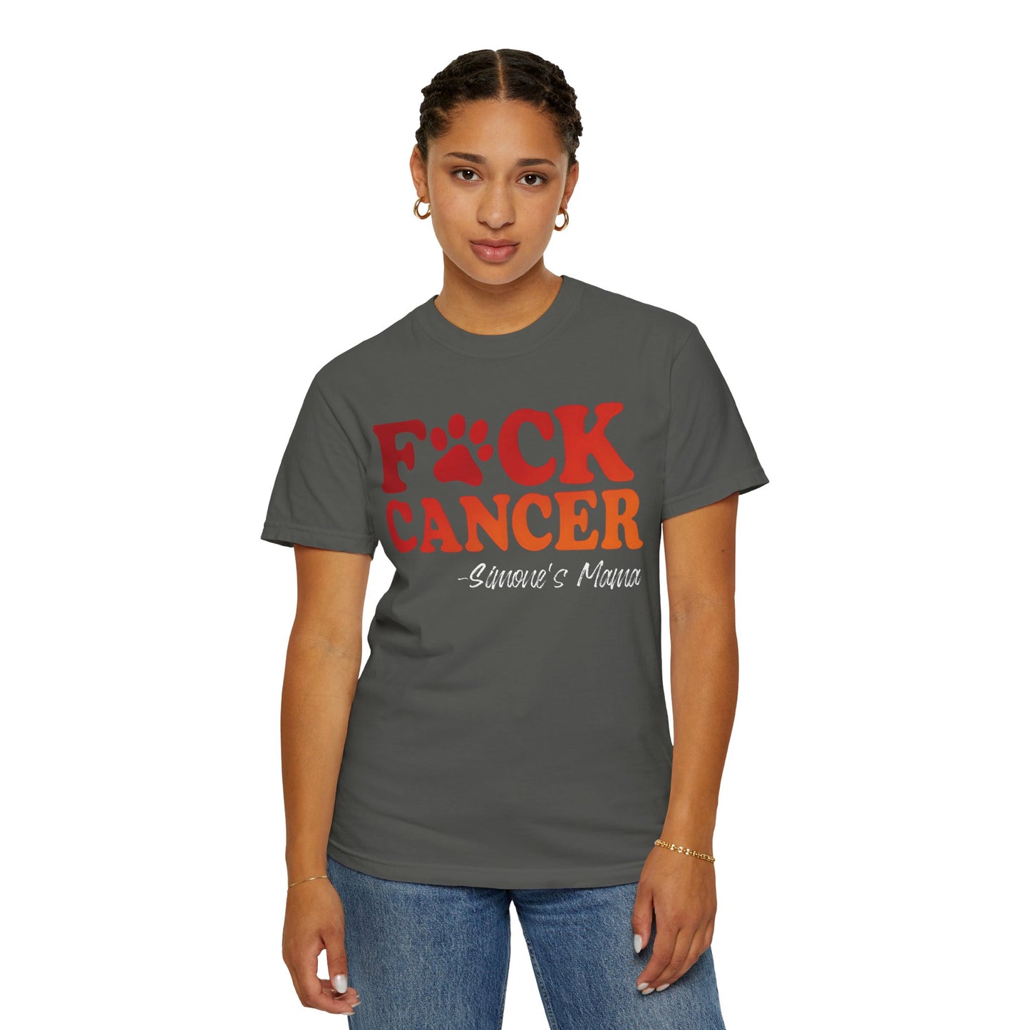 F*CK Cancer Flame T-shirt - Personalized Memorial Shirt for Your Loved Ones