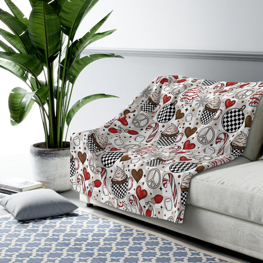 Christmas Things Sherpa Fleece Blanket
