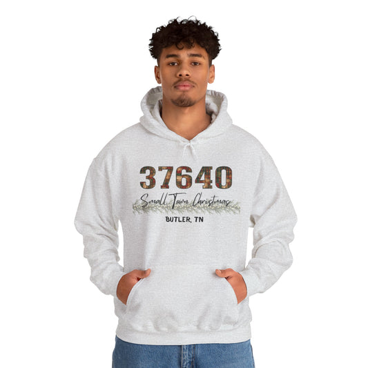 Small Town Christmas Hoodie - Butler | Cozy Winter Apparel, Gift for Him/Her, Holiday Outfit, Family Gathering Clothes