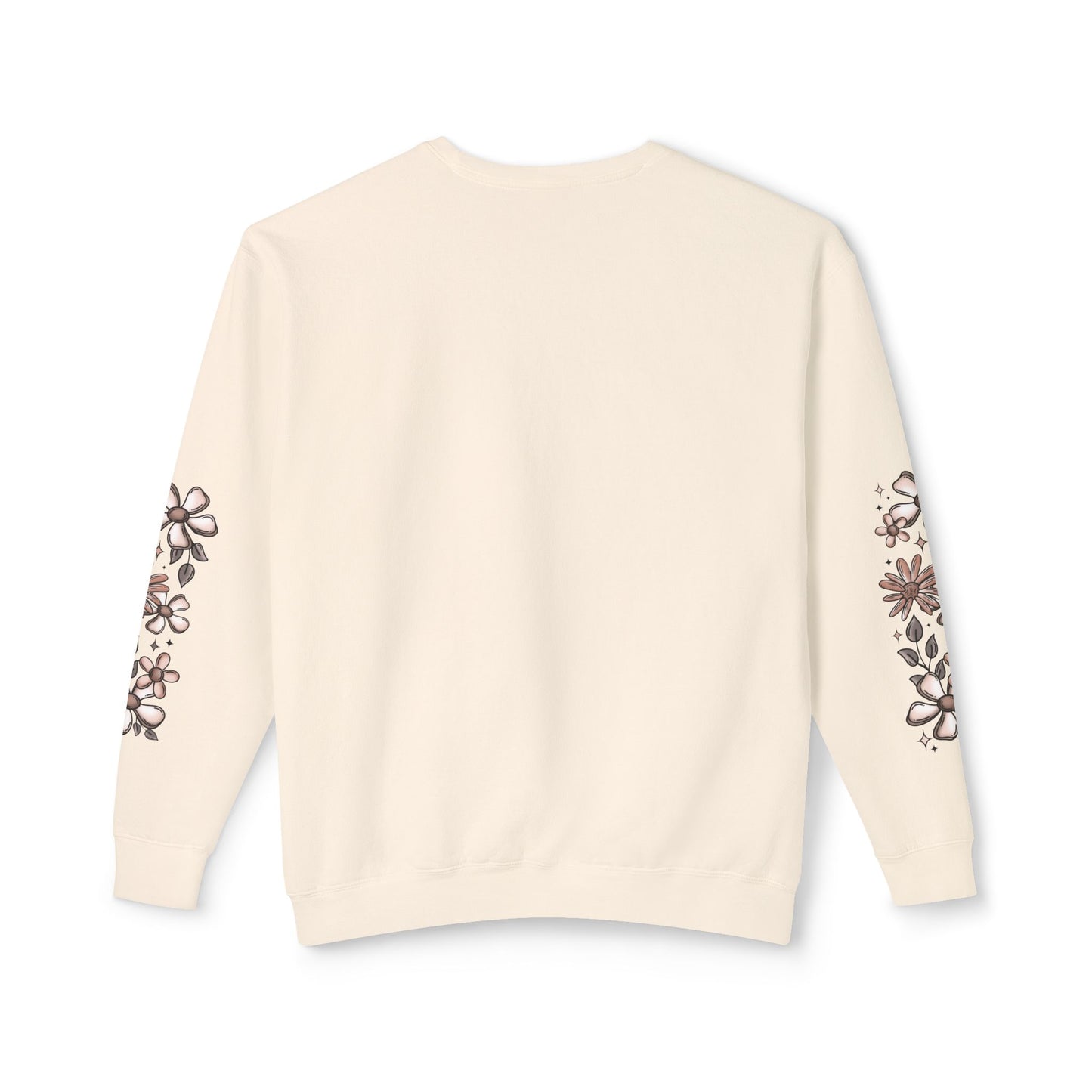 Fall Checkered Florals Lightweight Crewneck