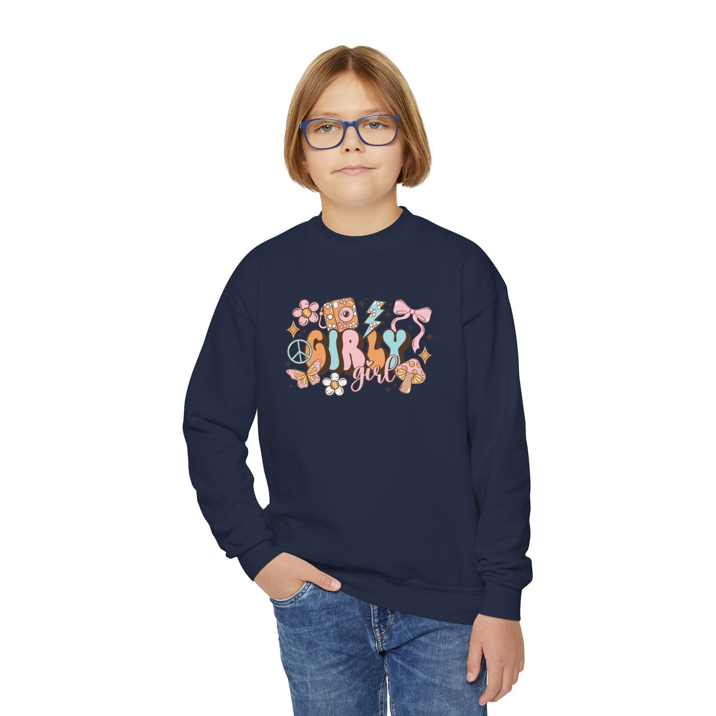 Girly  Girl Crewneck Sweatshirt