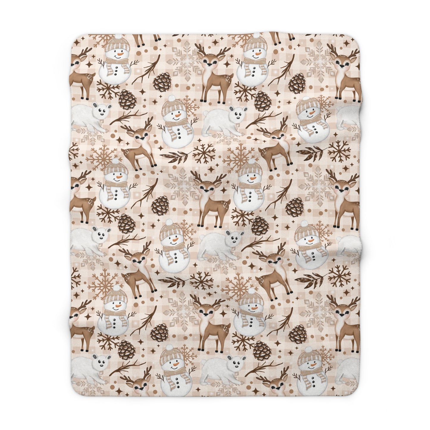 Winter Animals Sherpa Fleece Blanket