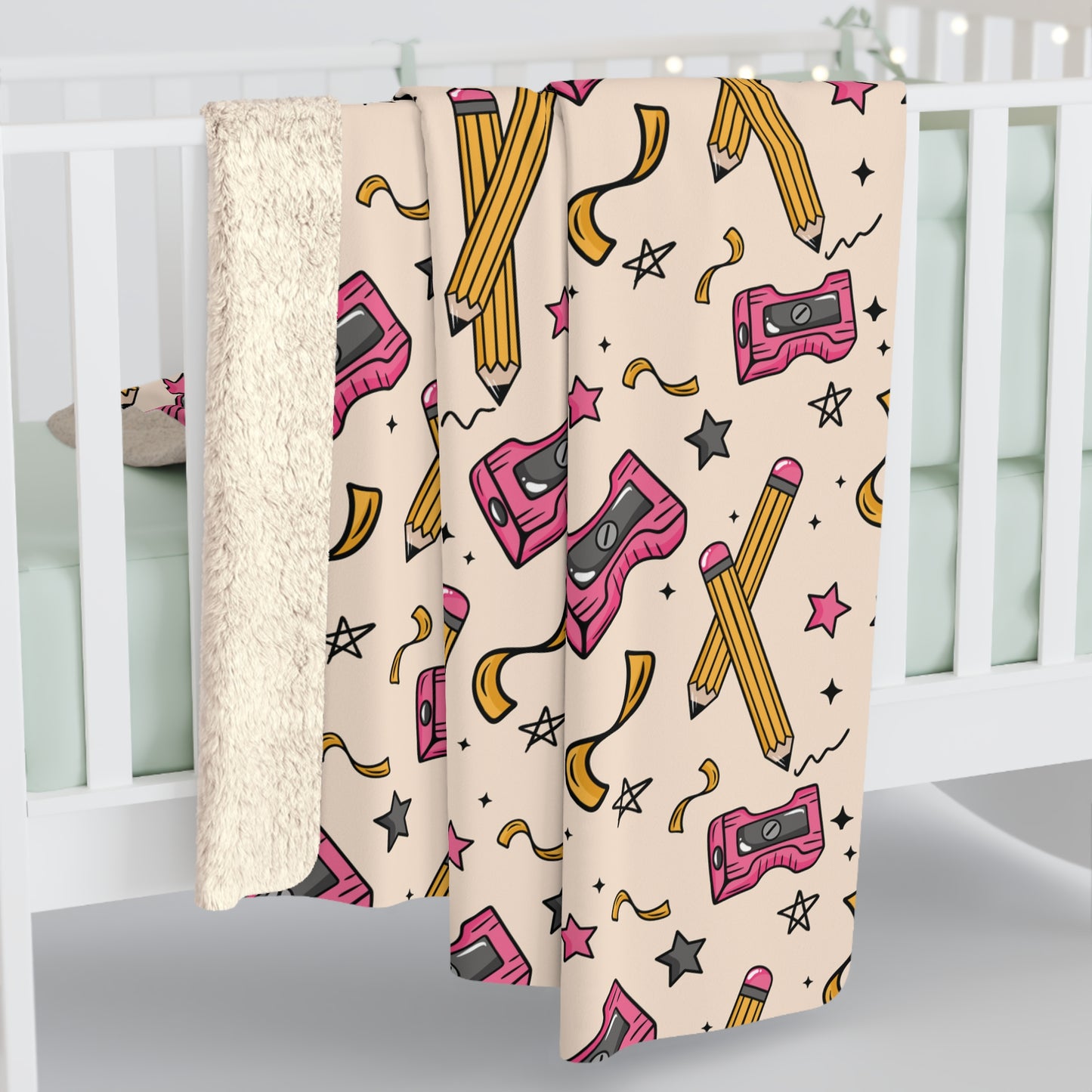 Teach Sherpa Fleece Blanket