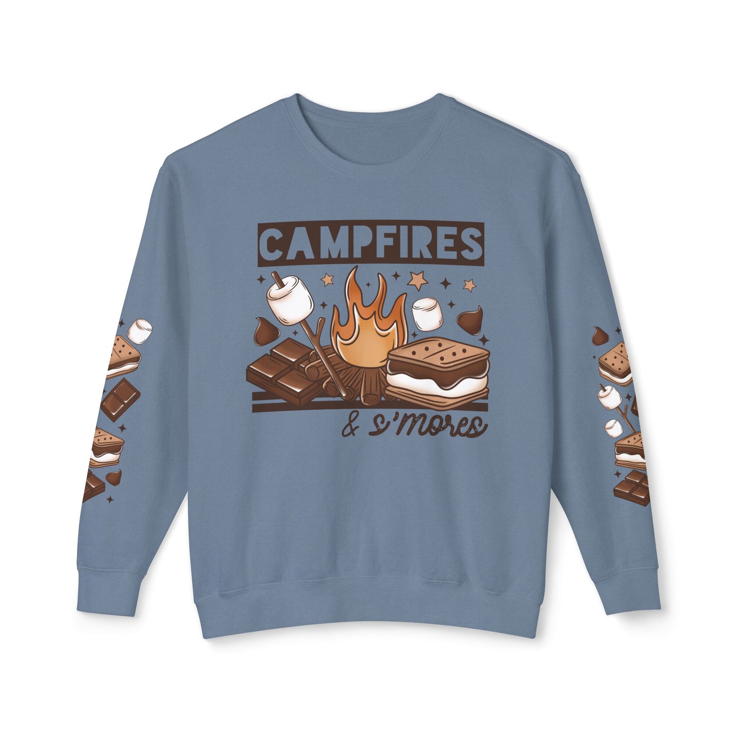 Campfire S'mores Unisex Lightweight Crewneck