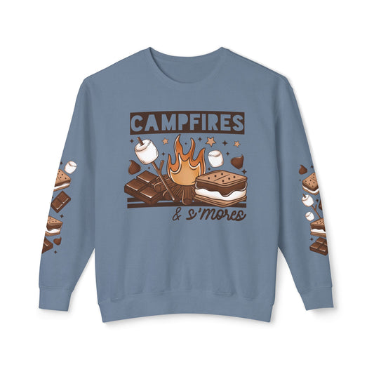 Campfire S'mores Unisex Lightweight Crewneck
