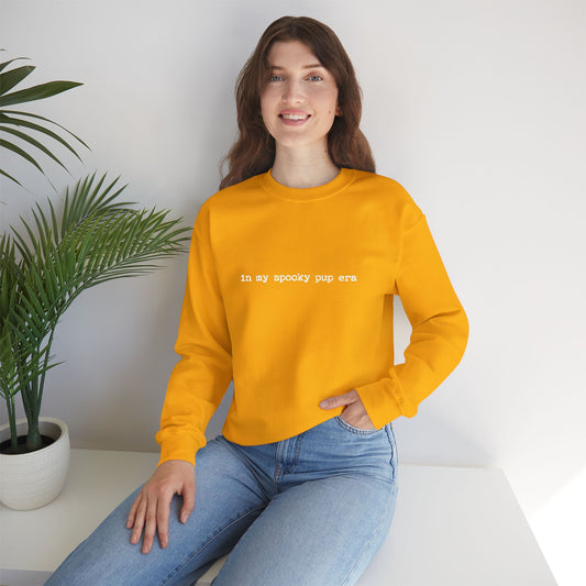 My Spooky Pup Era - Unisex Heavy Blend™ Sweatshirt, Casual Wear, Gift for Him/Her, Halloween Fashion, Everyday Comfort, Embroidery