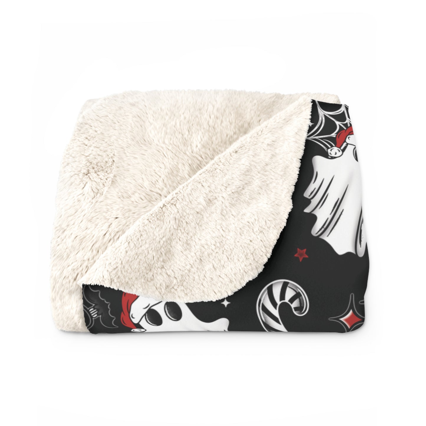 Creepmas Ghostie Sherpa Fleece Blanket