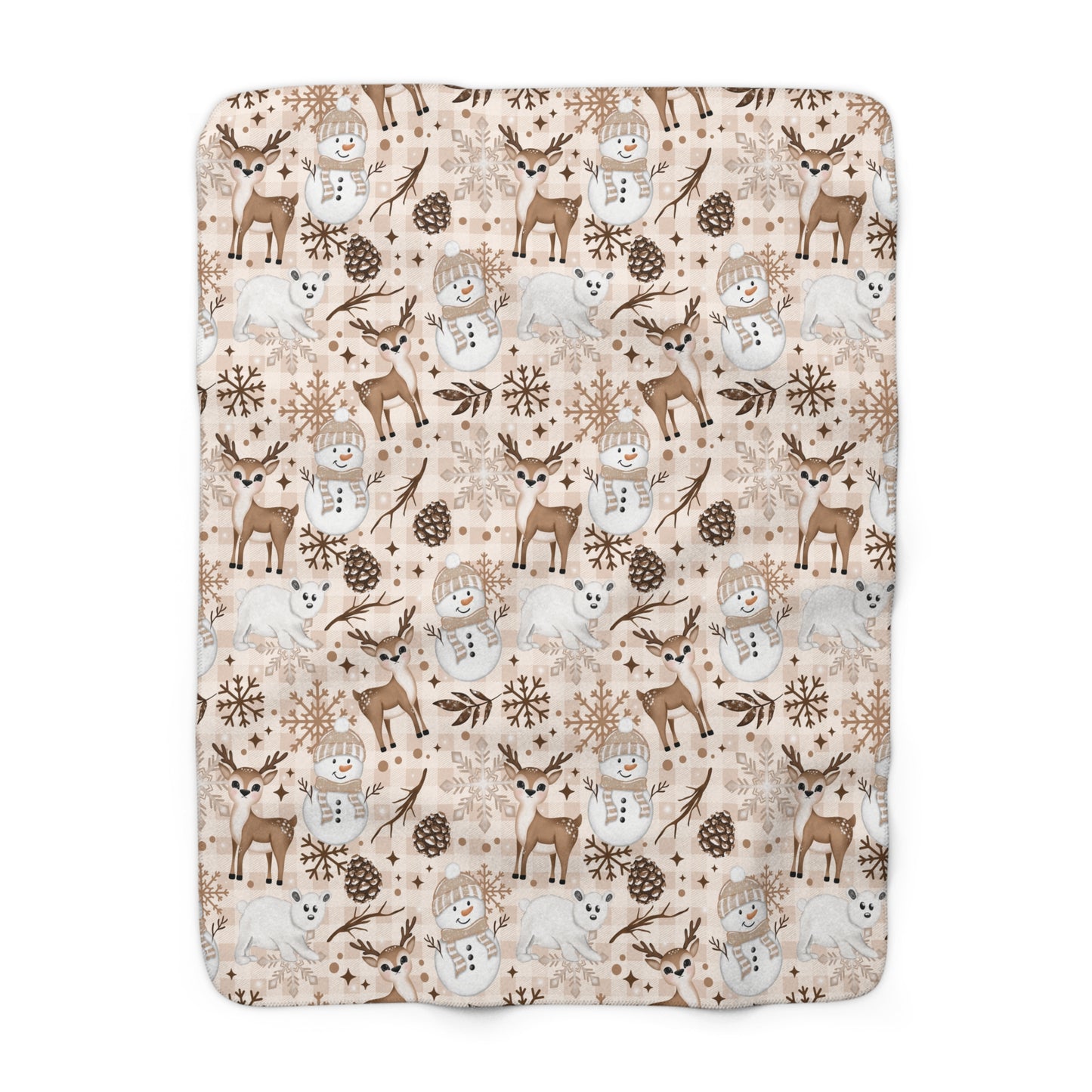Winter Animals Sherpa Fleece Blanket