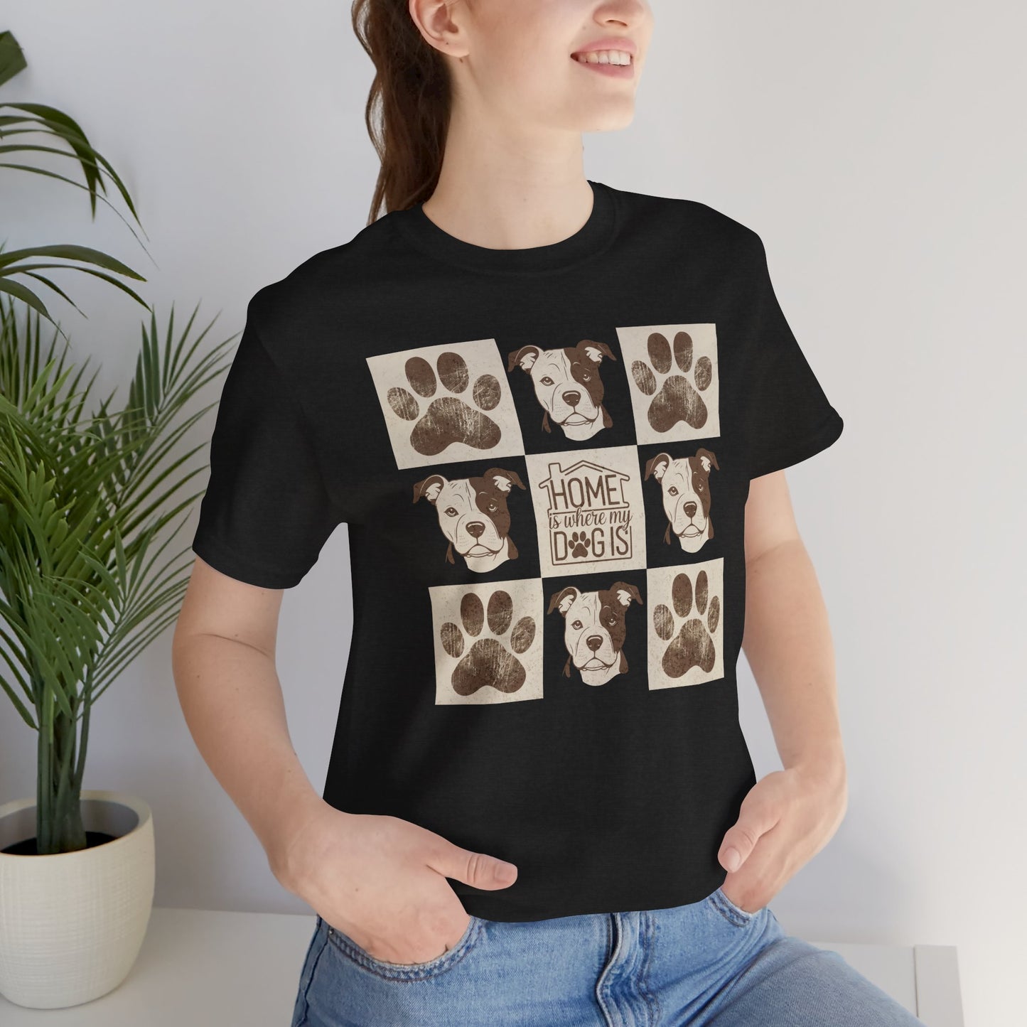 Home is Where My Dog Is Bella Canvas Tee