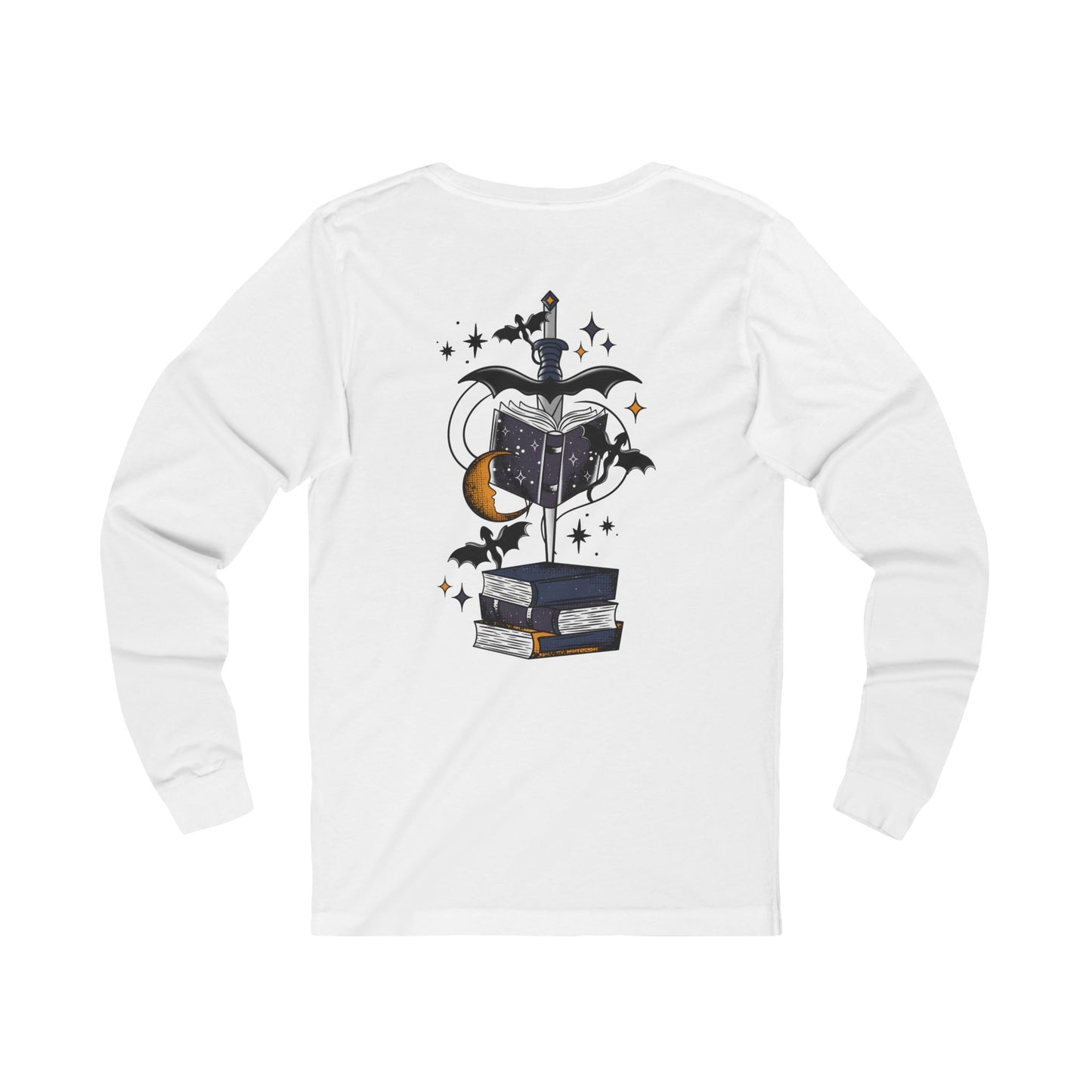 Magic Book Unisex Long Sleeve Tee - Cosmic Reading Design
