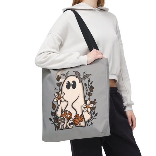 Cottagecore Fall Ghostie Tote Bag | Fall Seasonal Tote, Cottagecore, Autumn Decor, Gift for Her
