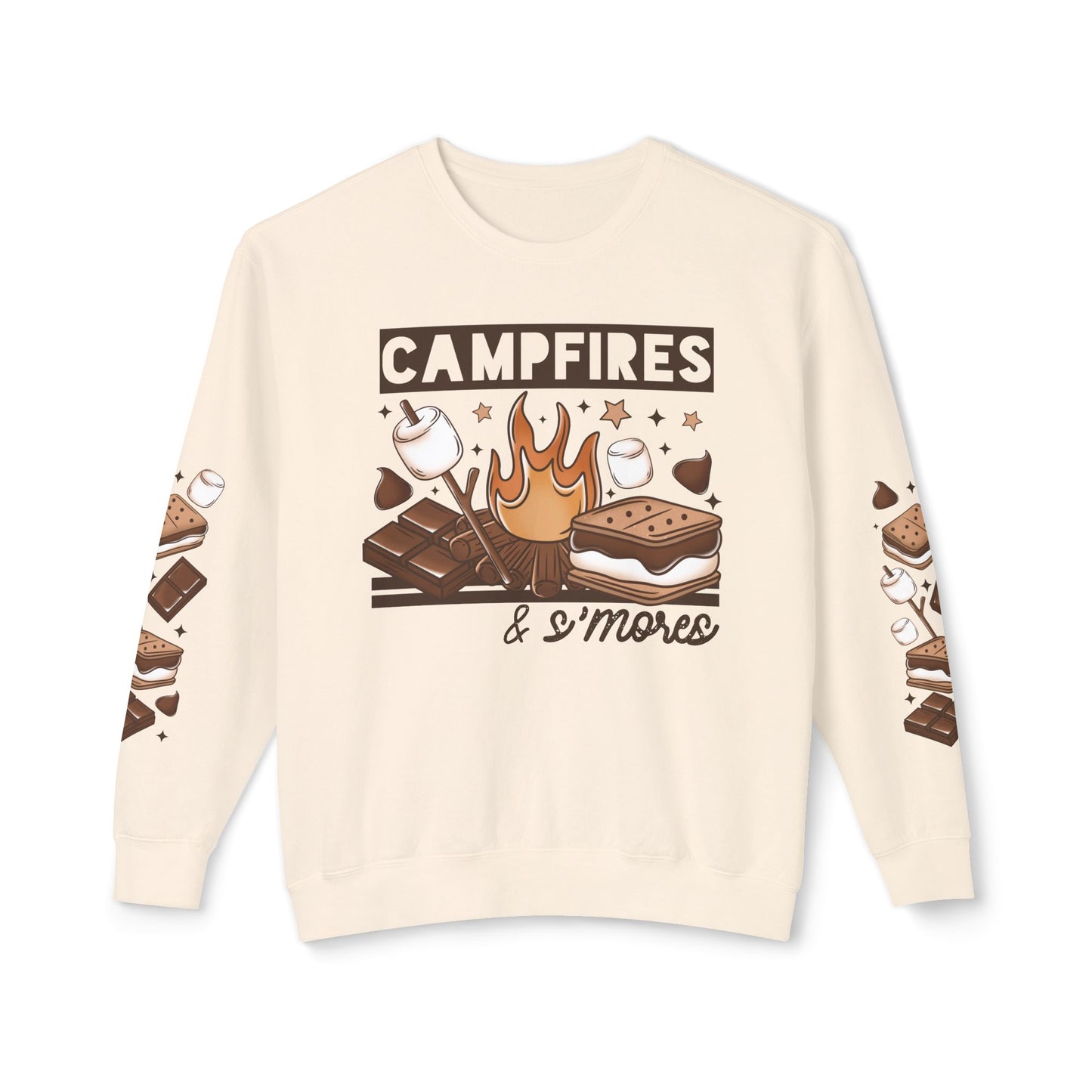 Campfire S'mores Unisex Lightweight Crewneck