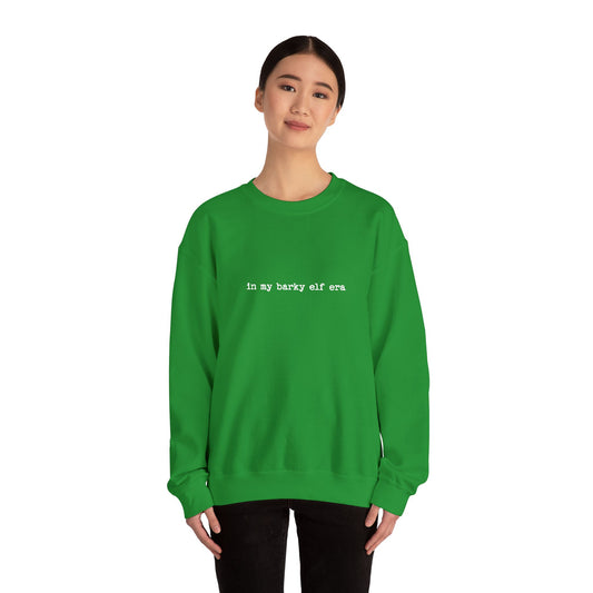 In My Barky Elf Era - Unisex Heavy Blend™ Sweatshirt, Casual Wear, Gift for Him/Her, Christmas Fashion, Everyday Comfort, Embroidery
