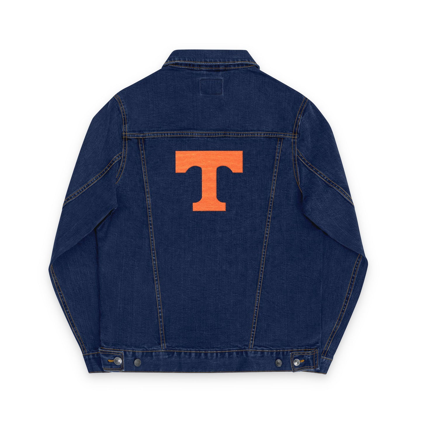 For the Tennessee Fan Denim Jacket, Embroidered Jean Jacket for Newlyweds, Wedding Gift, Casual Style, Custom Denim Outerwear