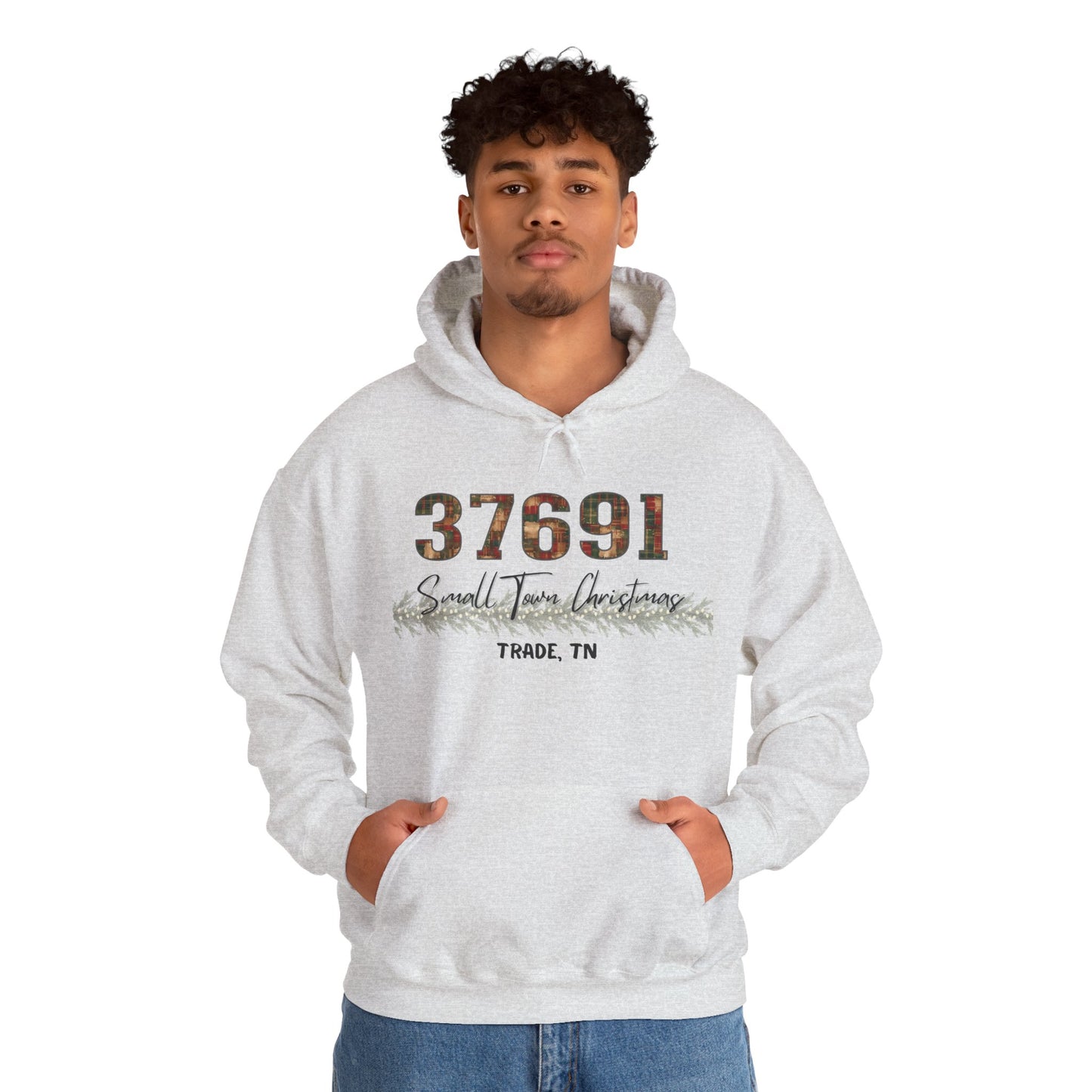 Small Town Christmas Hoodie - Trade | Cozy Winter Apparel, Gift for Him/Her, Holiday Outfit, Family Gathering Clothes