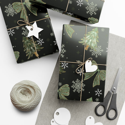 Trees and Bows Gift Wrap Papers