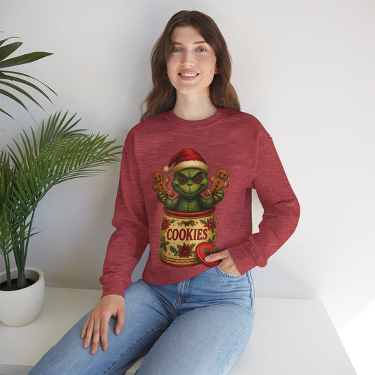 Voodoo Cookie Stealer Crewneck Sweatshirt, Christmas Sweatshirt, Unisex Pullover, Gift for Friends