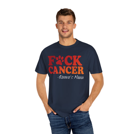 F*CK Cancer Flame T-shirt - Personalized Memorial Shirt for Your Loved Ones