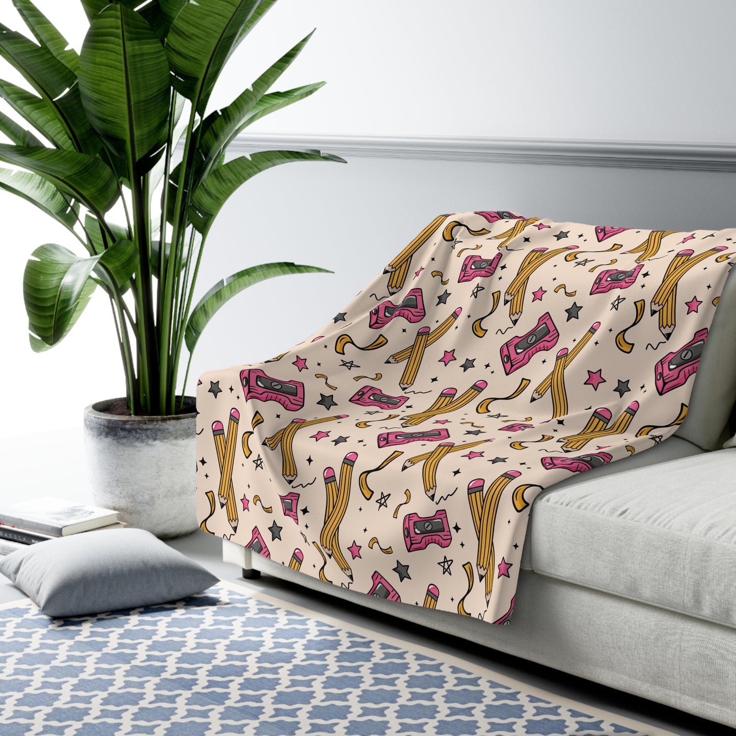 Teach Sherpa Fleece Blanket