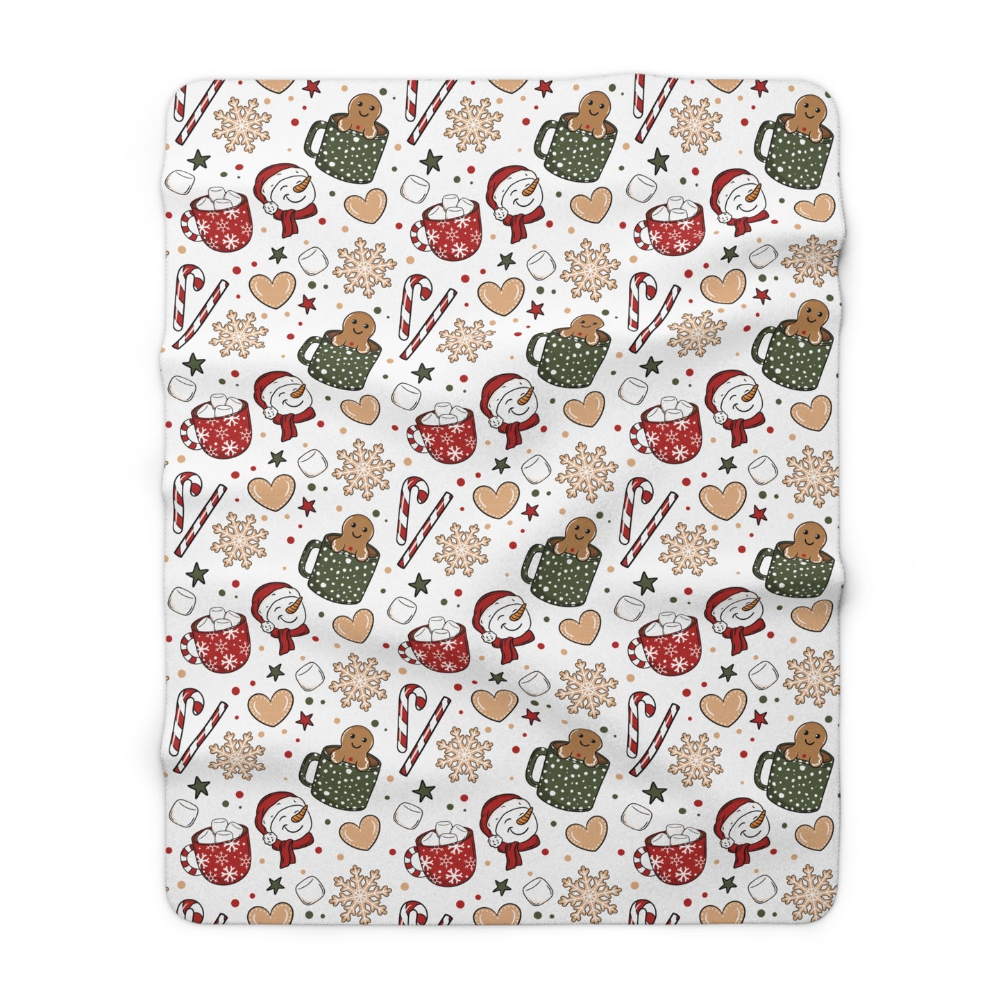 Winter Mugs Sherpa Fleece Blanket