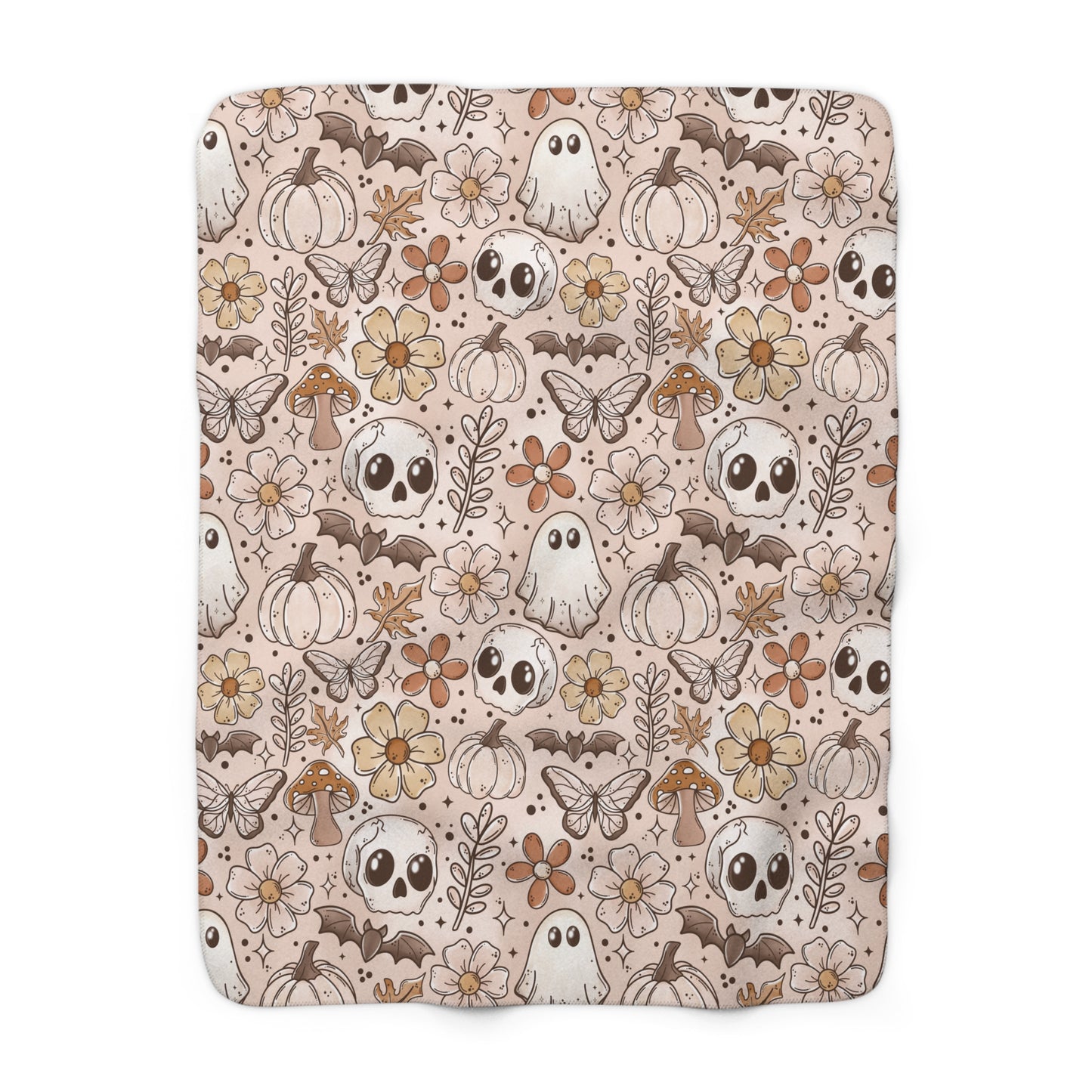 Boho Fall Sherpa Fleece Blanket