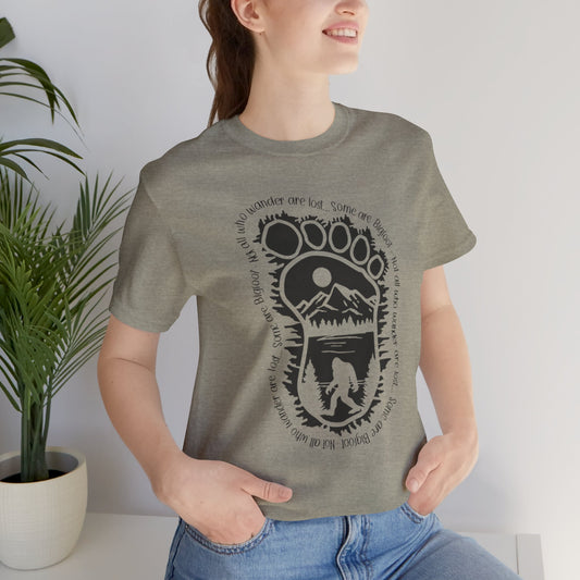 Not All Who Wander Unisex Jersey Tee - Explore Nature, Hiking Shirt