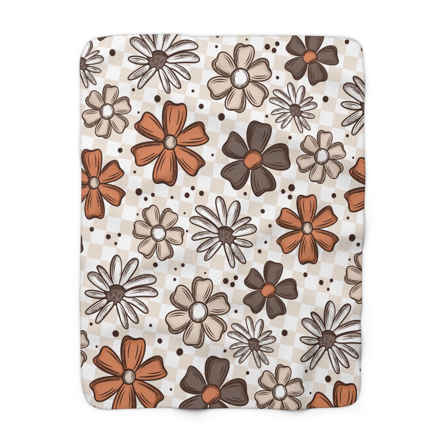 Fall Florals Sherpa Fleece Blanket