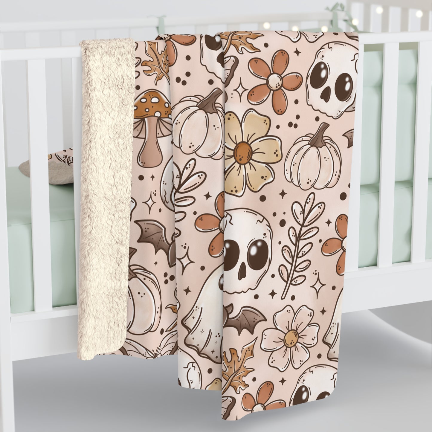 Boho Fall Sherpa Fleece Blanket