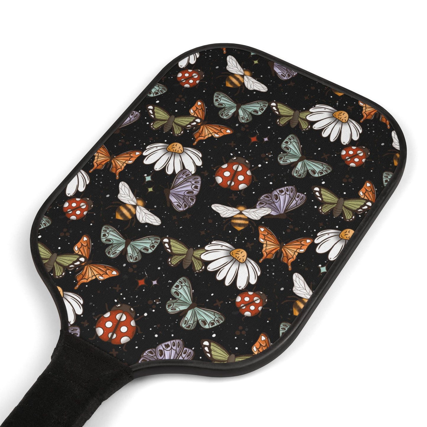 Butterflies Bees Ladybugs Pickleball Paddle Set with Balls