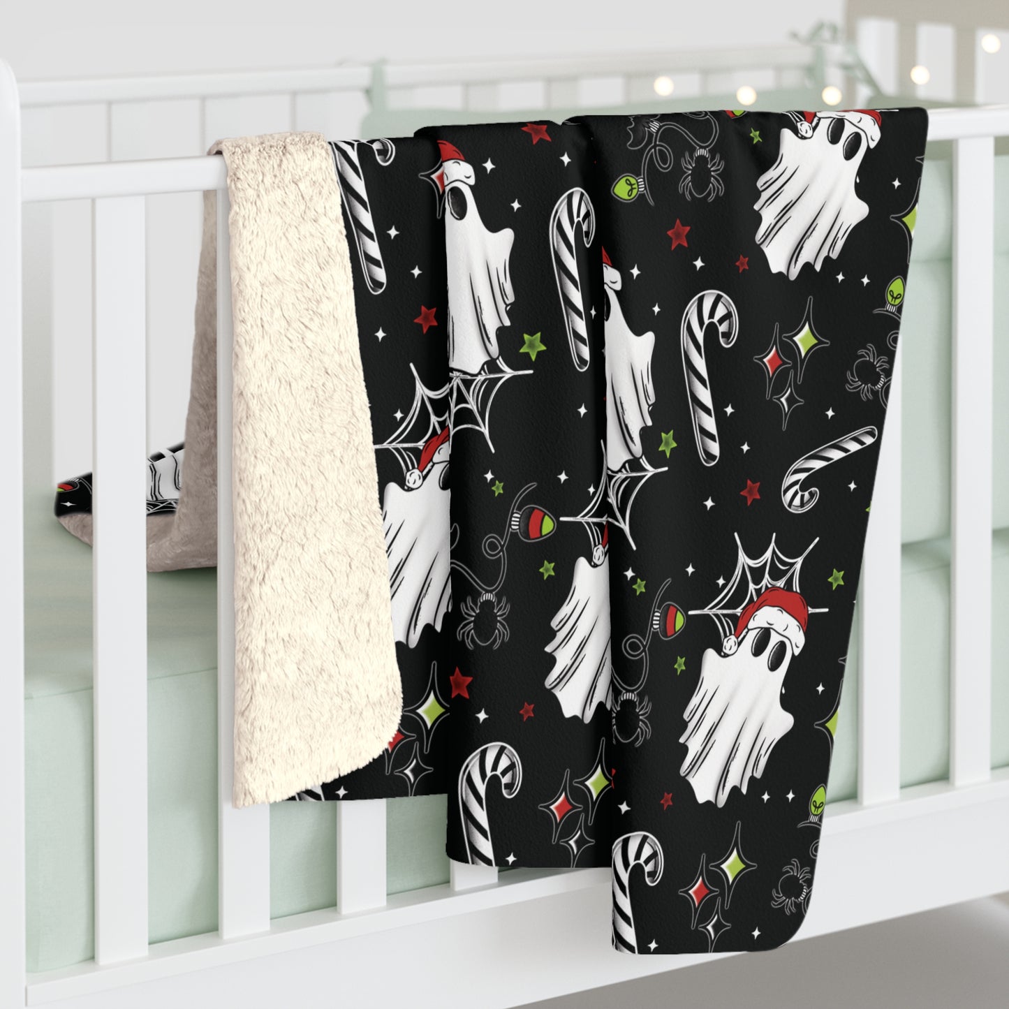 Creepmas Ghostie Sherpa Fleece Blanket