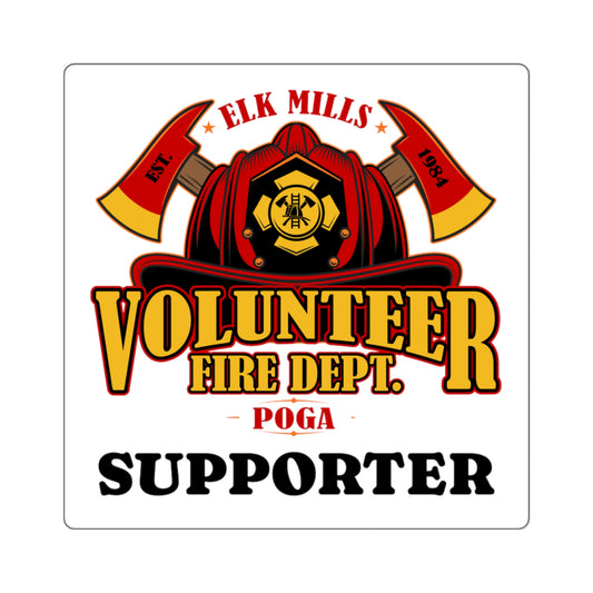 Elk Mills/Poga VFD Square Stickers