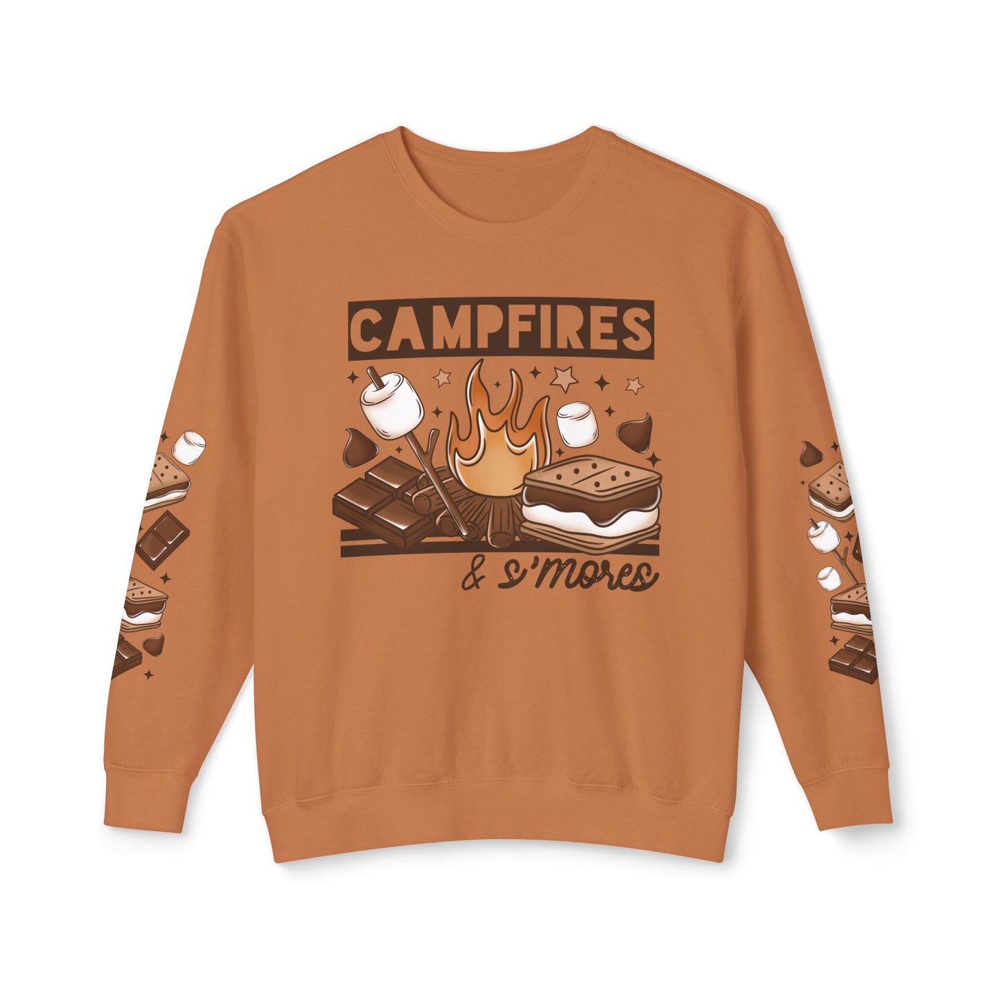 Campfire S'mores Unisex Lightweight Crewneck