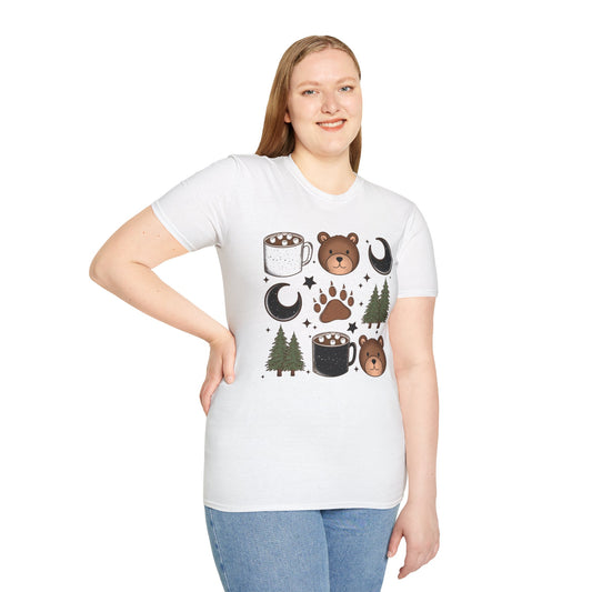 Bear Camping Unisex Softstyle T-Shirt