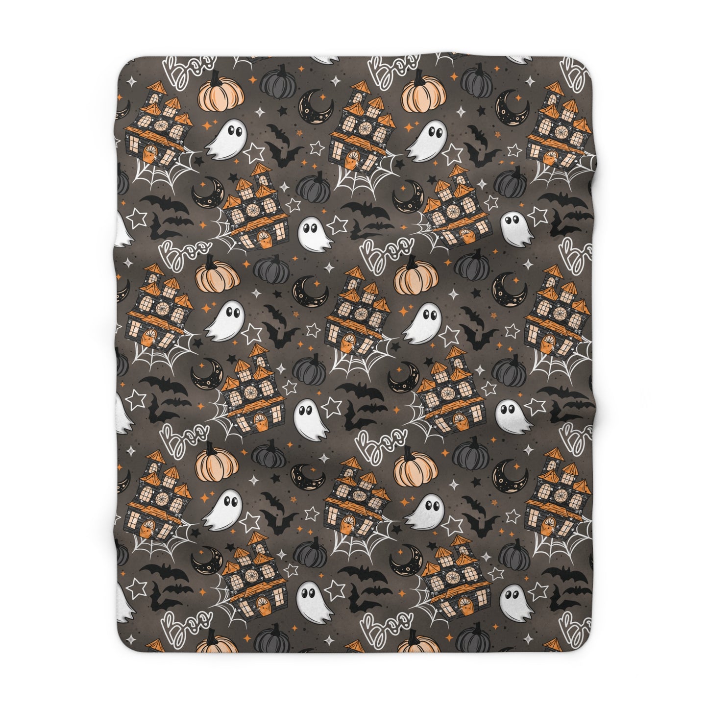 Haunted House Sherpa Fleece Blanket