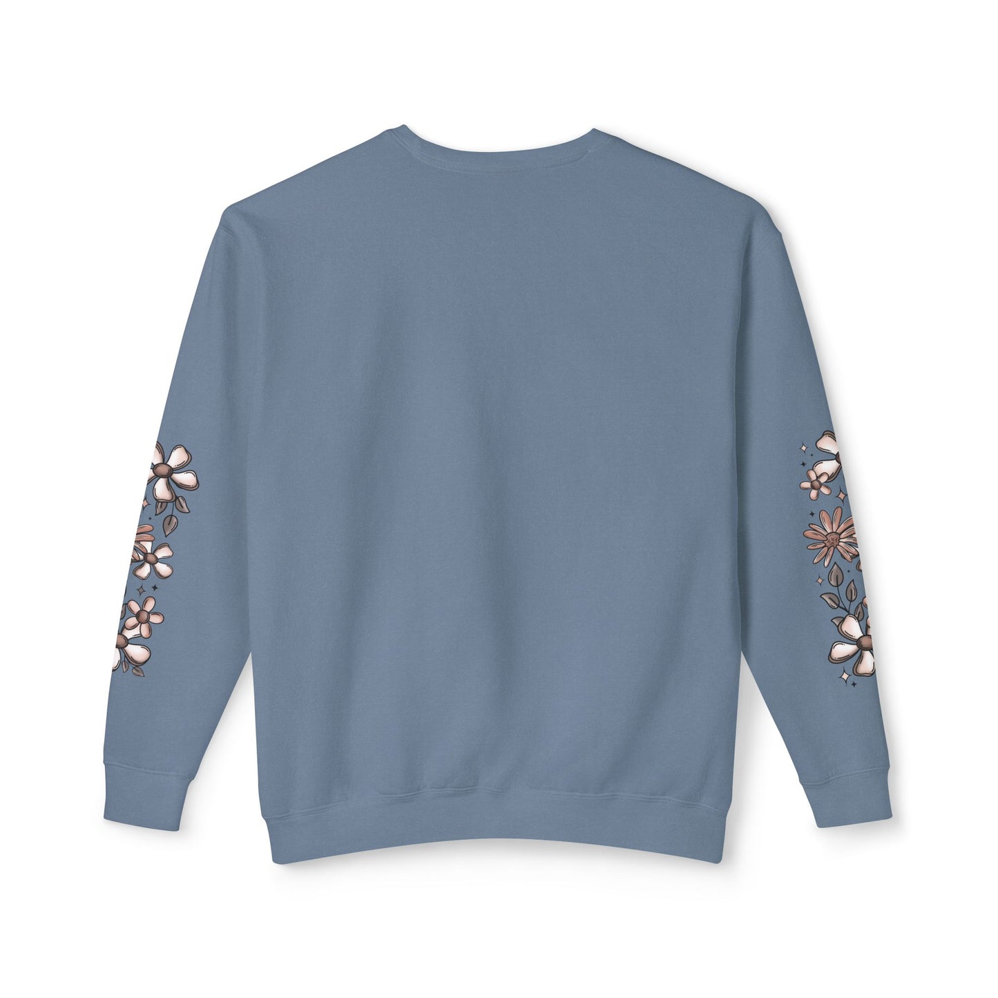 Fall Checkered Florals Lightweight Crewneck