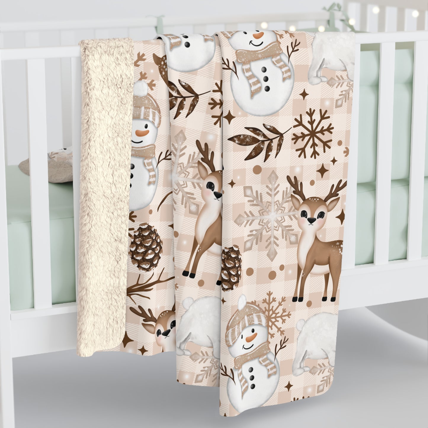 Winter Animals Sherpa Fleece Blanket