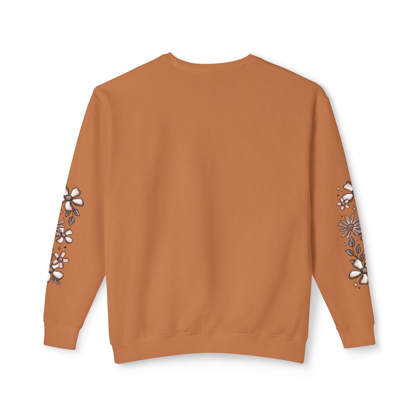Fall Checkered Florals Lightweight Crewneck