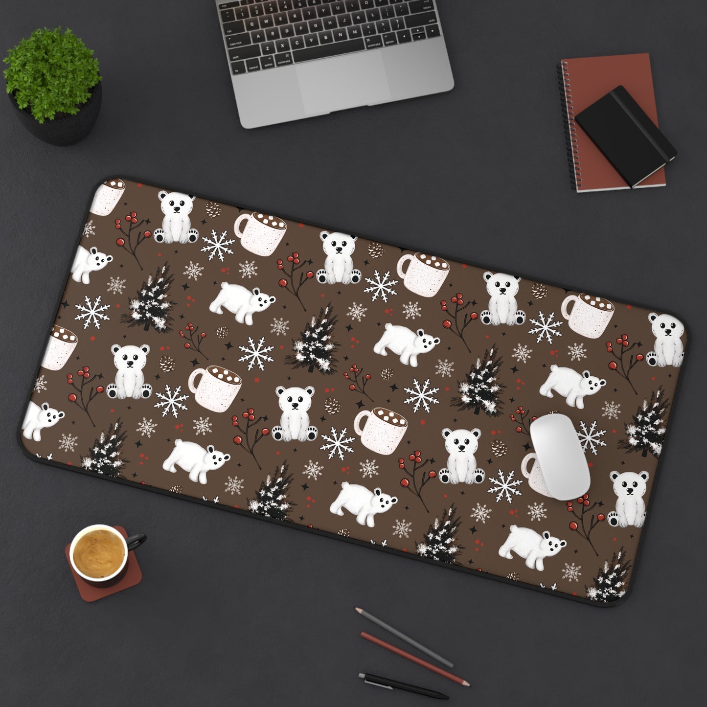 Hello Winter Desk Mat