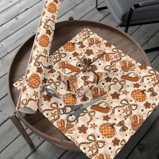 Thanksgiving Vibes Gift Wrap Papers