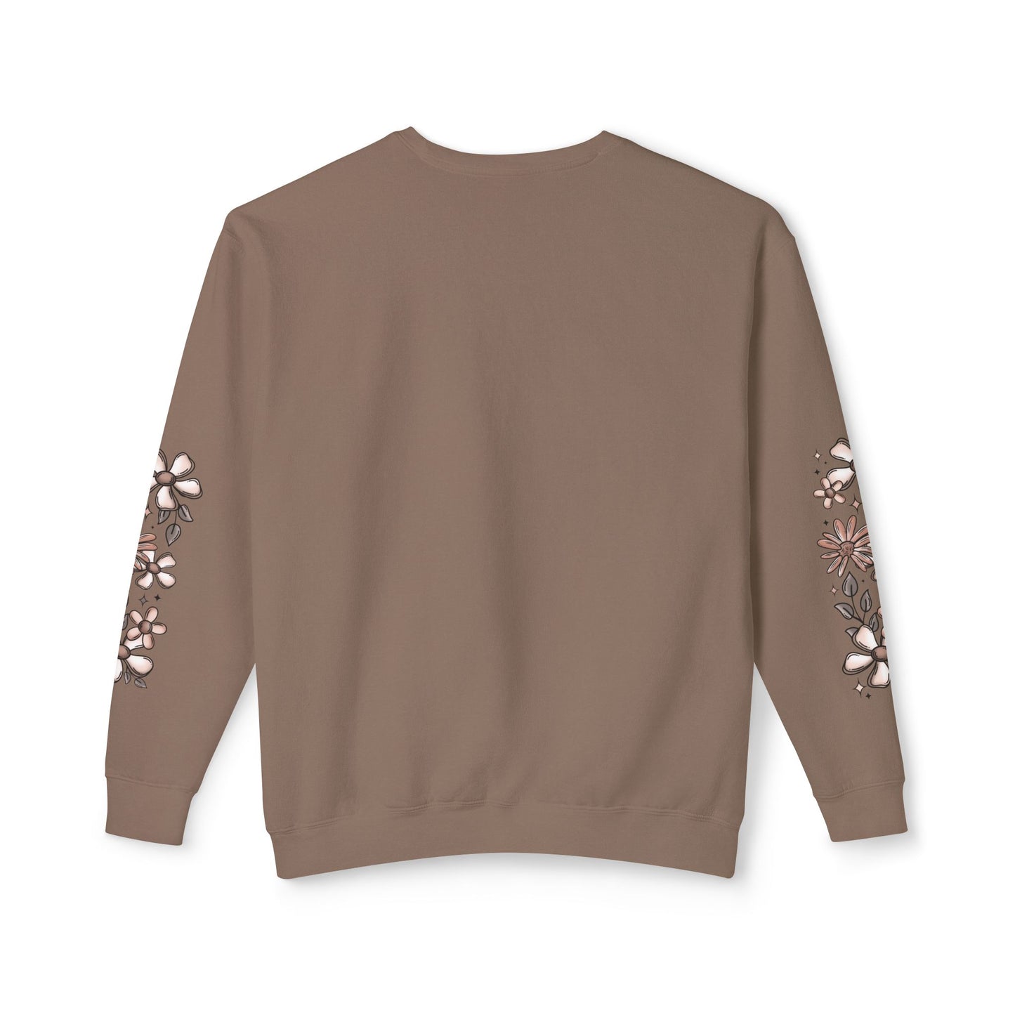 Fall Checkered Florals Lightweight Crewneck