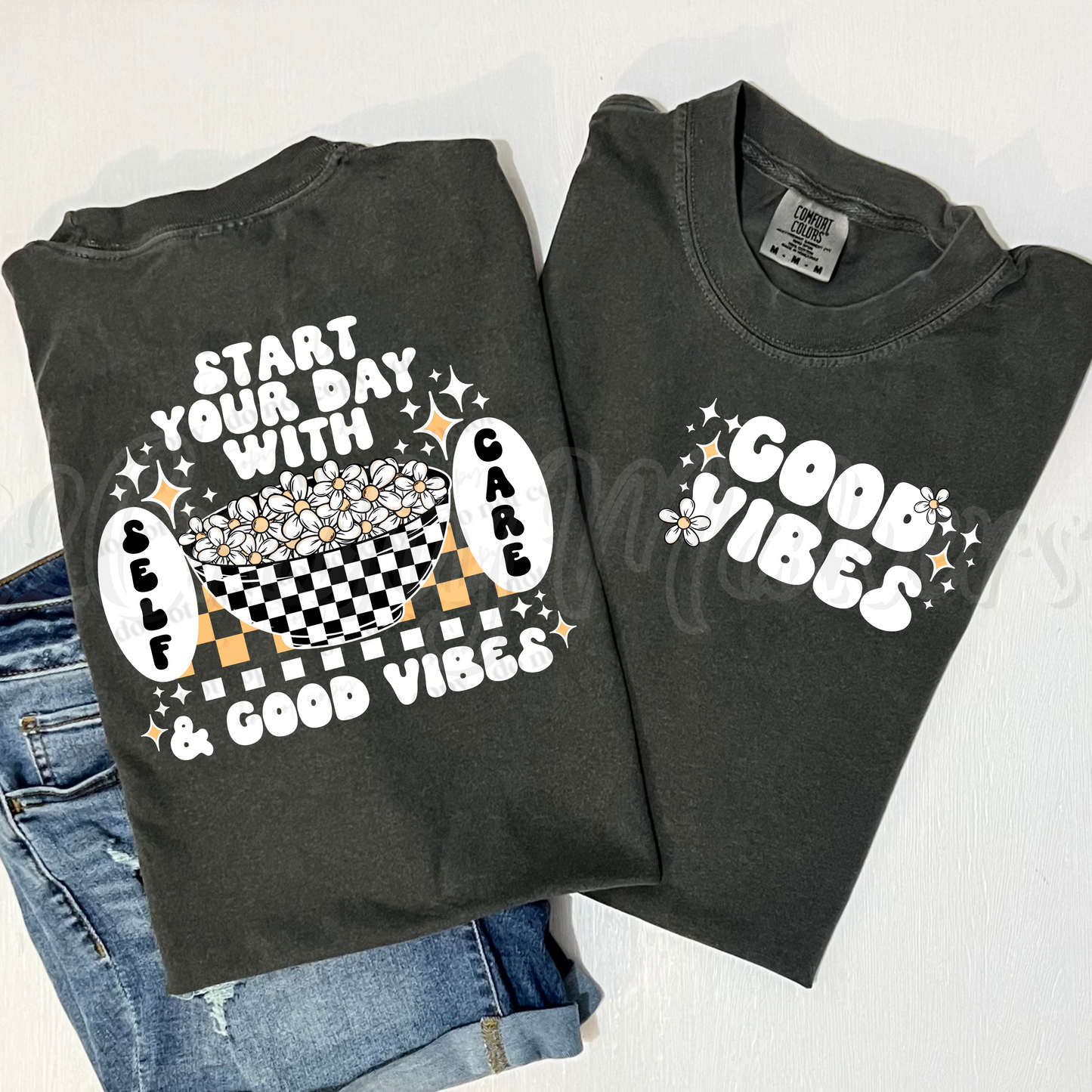 Start Your Day with Good Vibes (White) Design Only