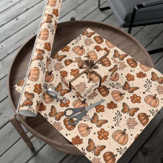 Fall Leaves Gift Wrap Papers