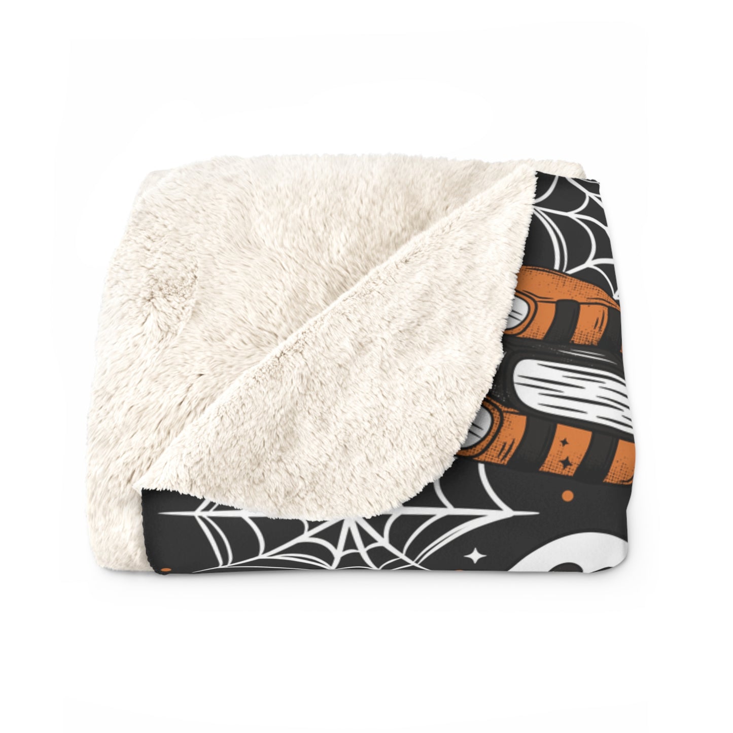 Ghosts and Books Season Sherpa Fleece Blanket