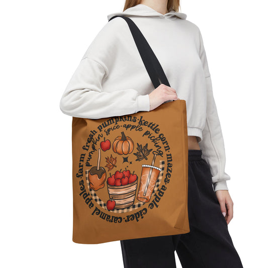Fall Things Tote Bag | Fall Seasonal Tote, Apple Cider, Autumn Decor, Gift for Her