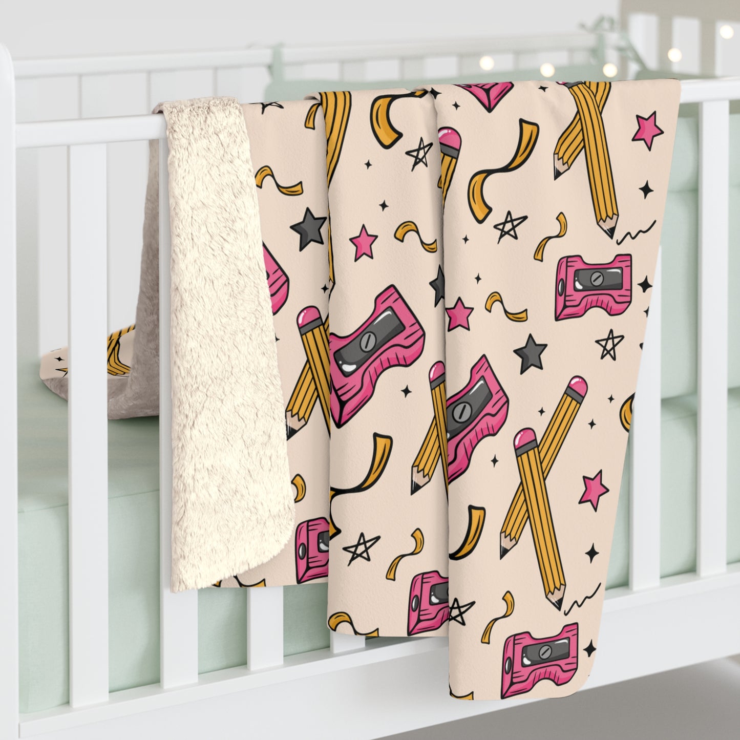 Teach Sherpa Fleece Blanket