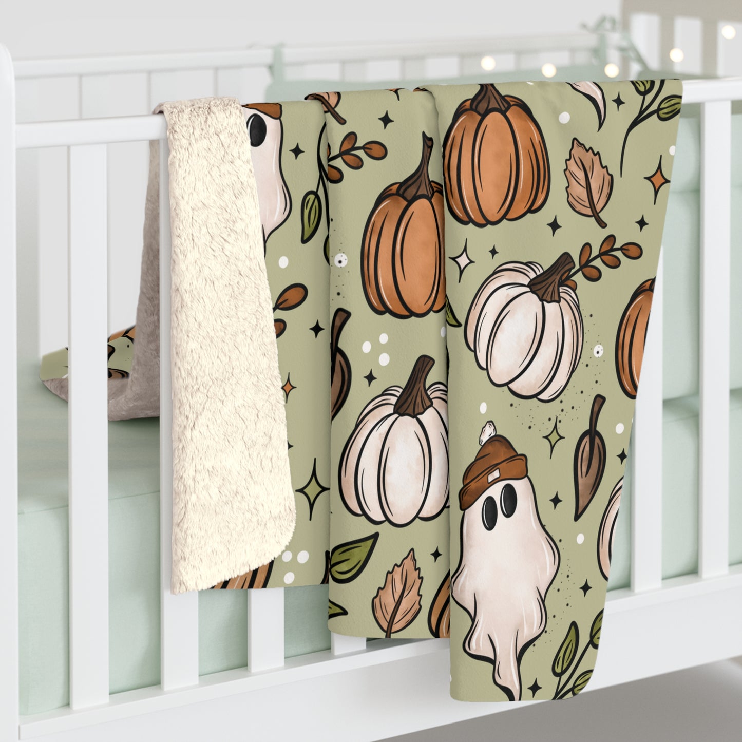 Hello Fall Sherpa Fleece Blanket