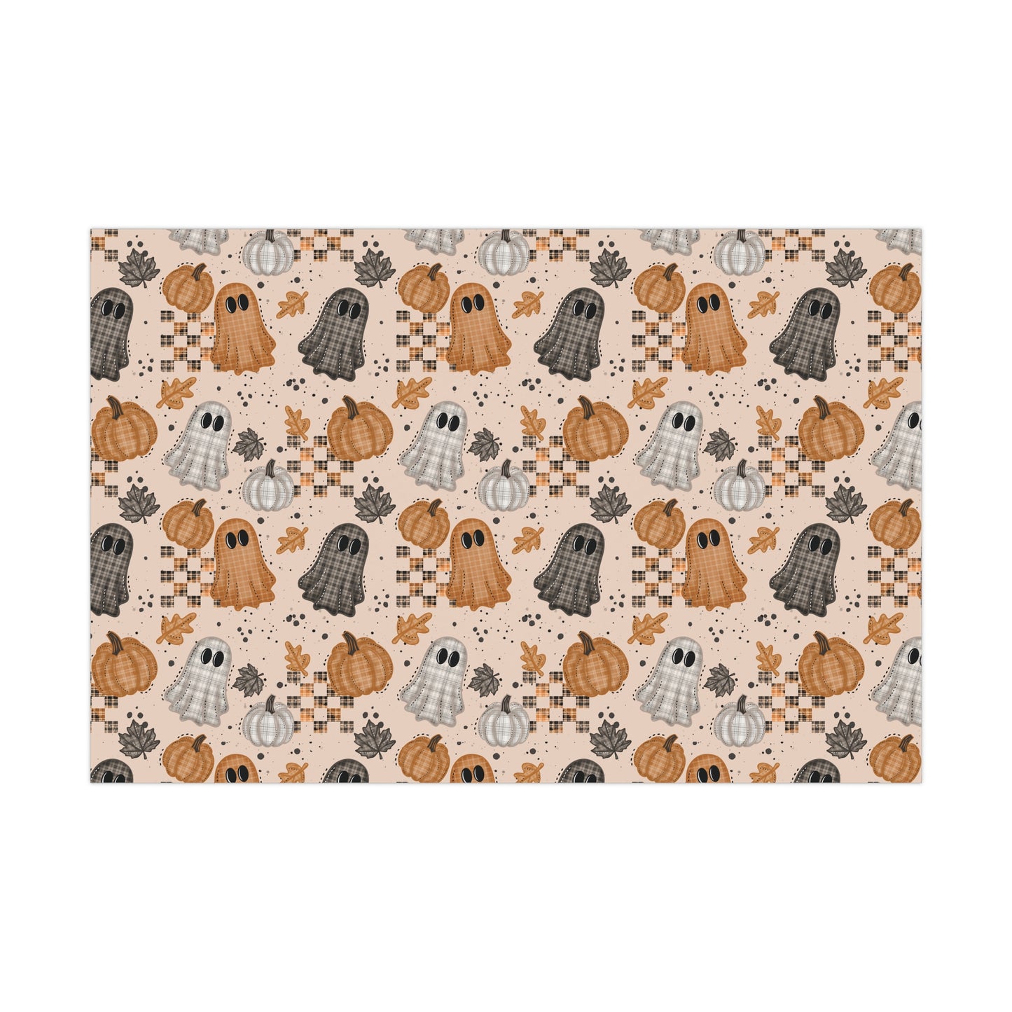 Plaid Ghosties Gift Wrap Papers
