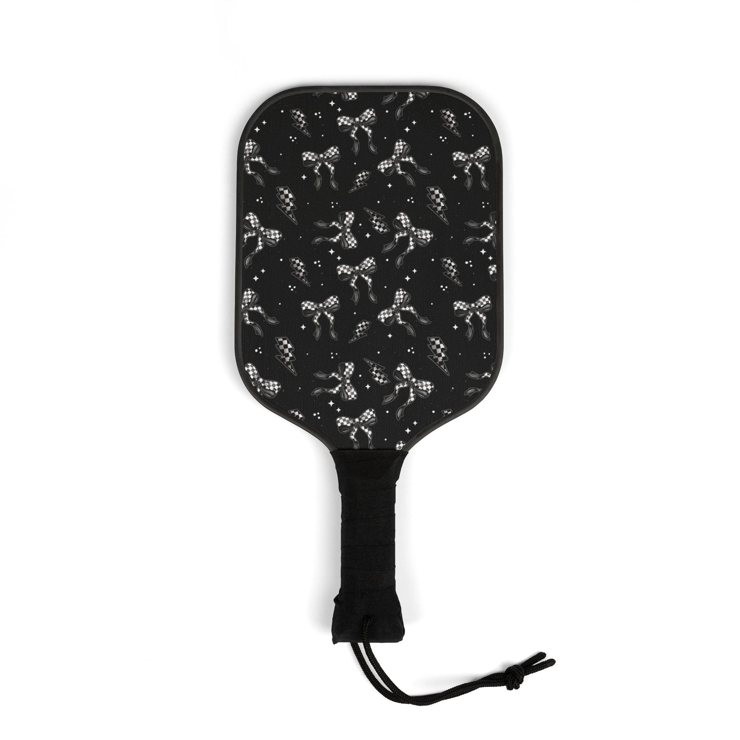 Checker Bows Pickleball Paddle Set with Balls