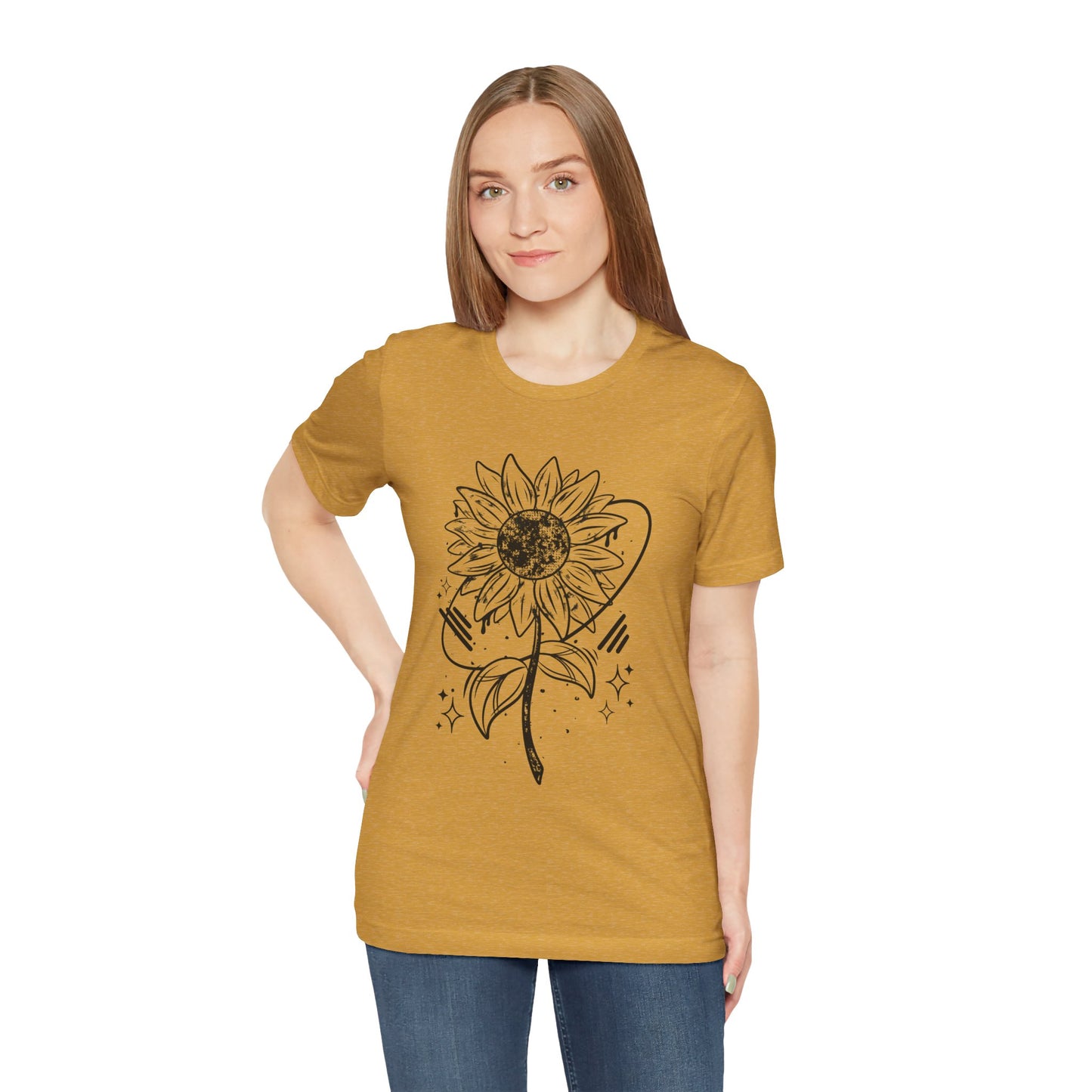 Sunflower Vibes Unisex Jersey Tee