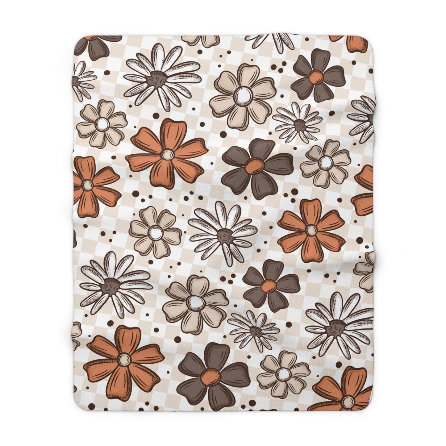 Fall Florals Sherpa Fleece Blanket